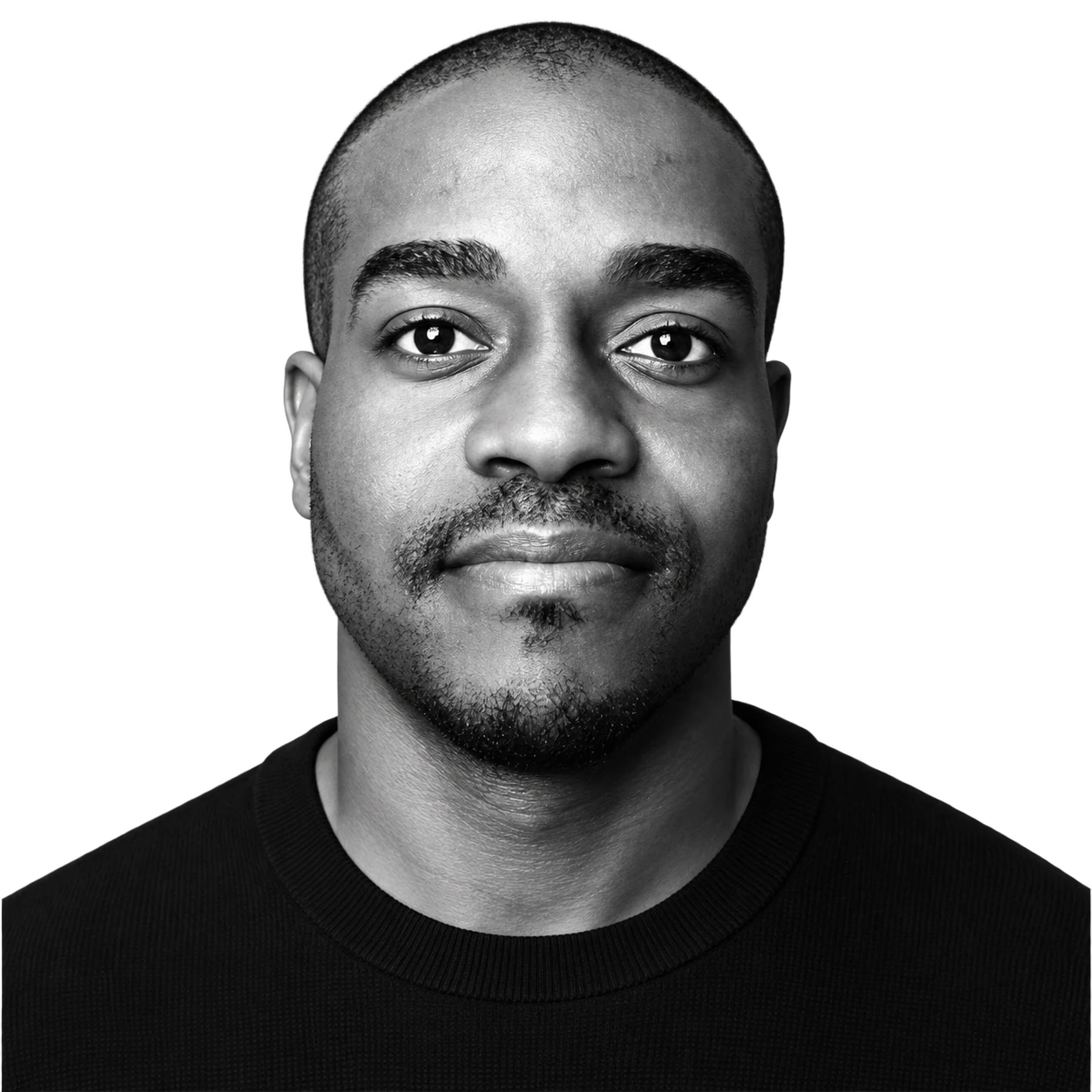 Black-and-white portrait of Lionel Limol